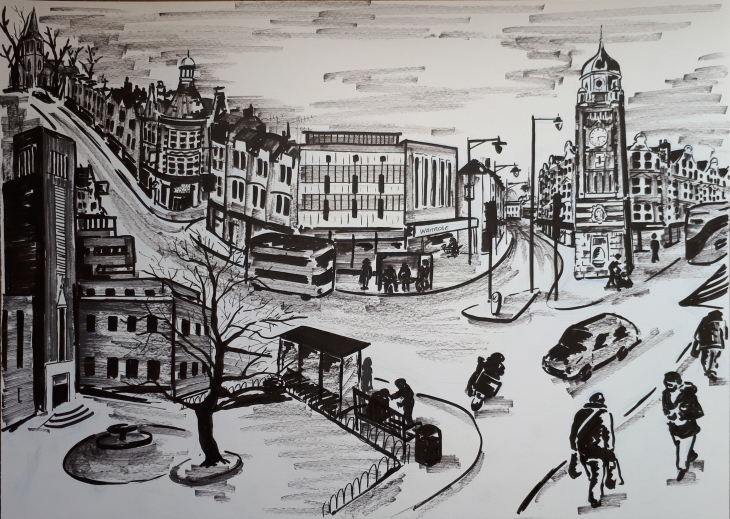 Crouch End Town Centre sketch